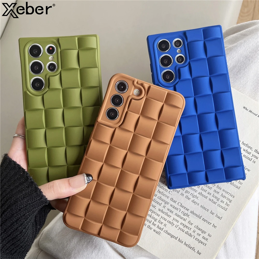 luxo-weaving-3d-malha-soft-silicone-phone-case-matte-shockproof-cover