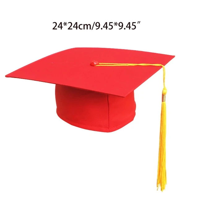 Classic Graduation Cap with Tassel Mortar Board Academic High School Bachelor Hat of Graduate Party Ceremony Photo Props QX2D 5