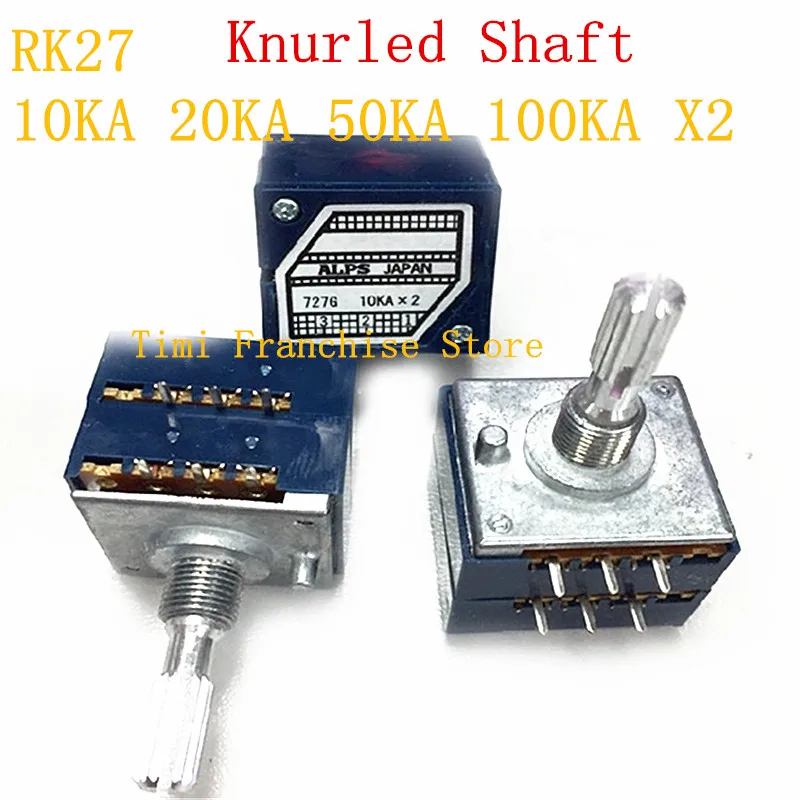 Componente Audio ALPS Potenziometro Doppio ALPS RK27 Originale, 10K, Con Motore - Nuovissimo, Made In Japan Controllo Volume Bilanciato Con Motore - Foto 9