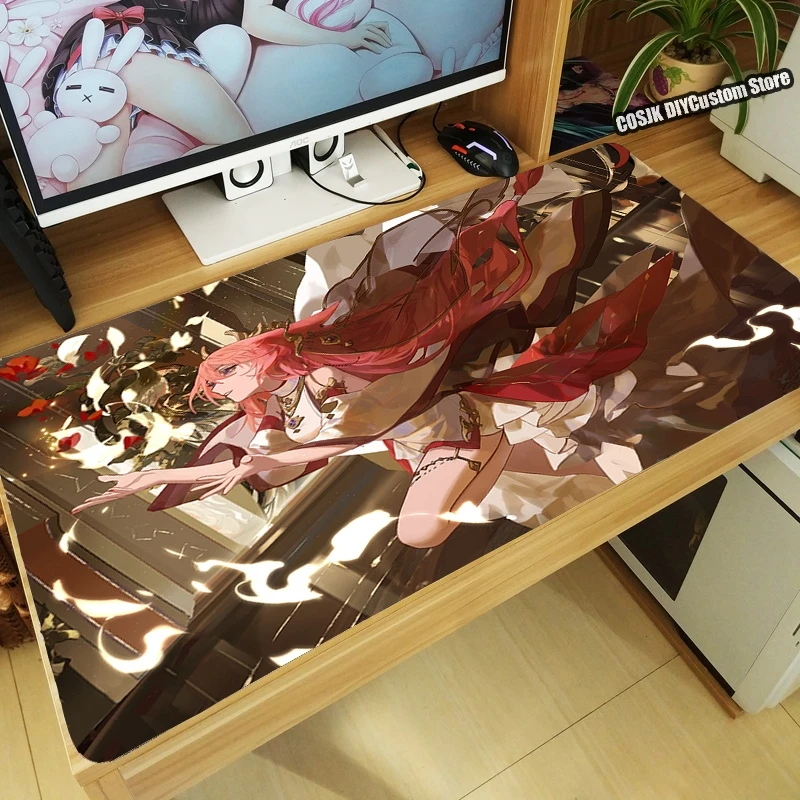 ߰ſ  Genshin Impact Raiden Shogun Yae Miko 콺 е  β Ű ũ Ʈ ǻ 콺 е  ׼