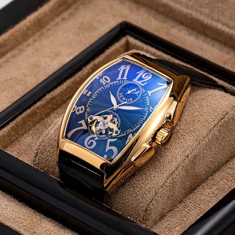 Orologi Da Uomo Fashion Moon Phase Tourbillon Orologi Da Uomo Orologi Da Polso Meccanici Automatici Relogio Masculino Reloj Hombre