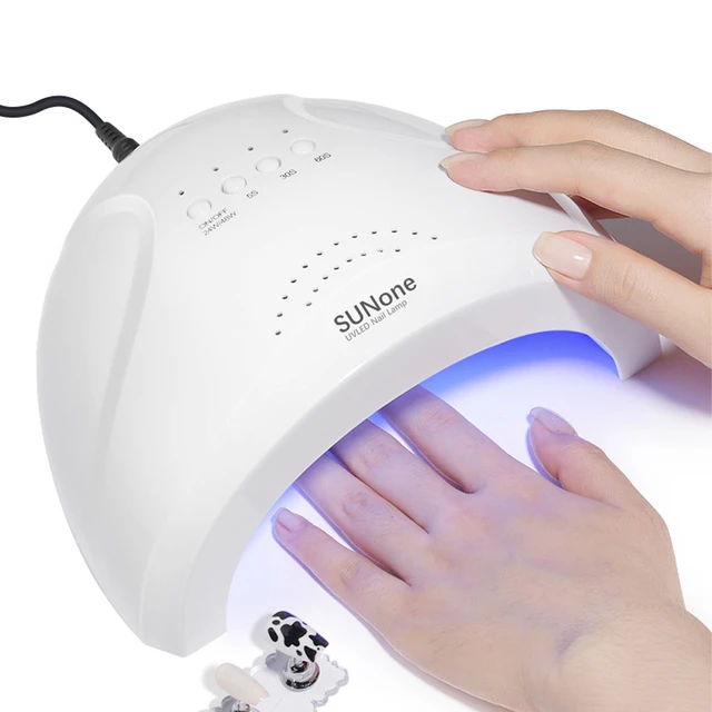 BetterZ 48W Double Light Wireless LED UV Nail Lamp Timed Manicure  Phototherapy Machine 