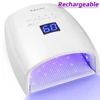 Cordless UV LED Nail Lamp Rechargeable 66W Nail Dryer for Gel Polish Professional Nail Art Manicure Tools for Home and Salon 1