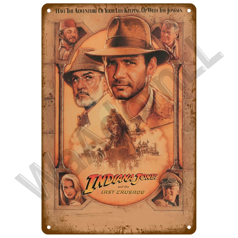 Vintage Metal Sign Movie Retro Tin Sign Aesthetic Living Room Metal Wall Decor Decoration Cinema Industrial Deco Films Poster