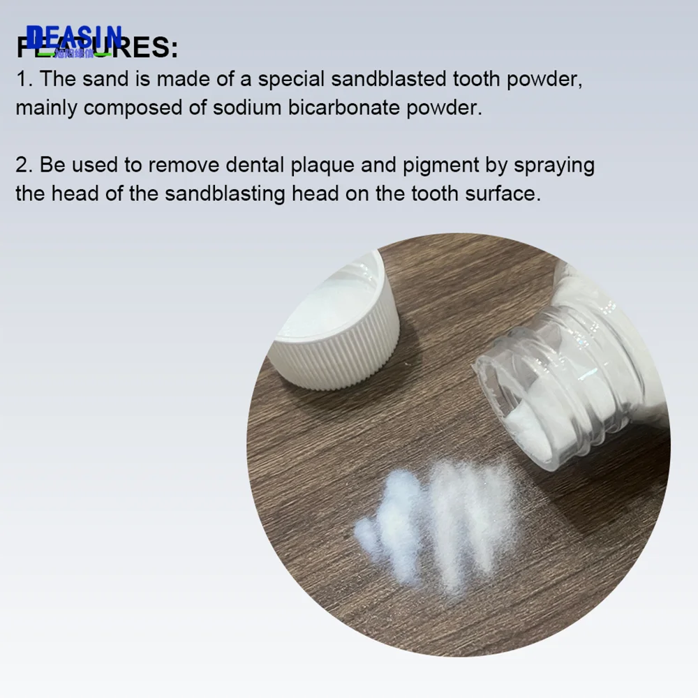 130g Dental Air Prophy Powder Cleaning Powder Teeth Polishing Plaque Stain Remove Mint Lemon Flavor Teeth Whitening Essence teeth whitening powder