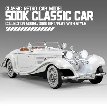 1:24 Alloy Vintage Car Model, Classic for 500K and CLK-GTR Series, Suitable for Youth Collection and Display 2