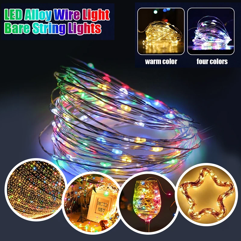 

5/10/20/30M Fairy Lights Copper Wire LED String Lights Christmas Garland Indoor Bedroom Home Wedding New Year Decoration Battery