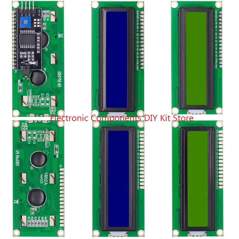 LCD1602A Blue/Green Screen IIC/I2C 1602 LCD Module Compatible with r3 LED Screen Display with backlighting