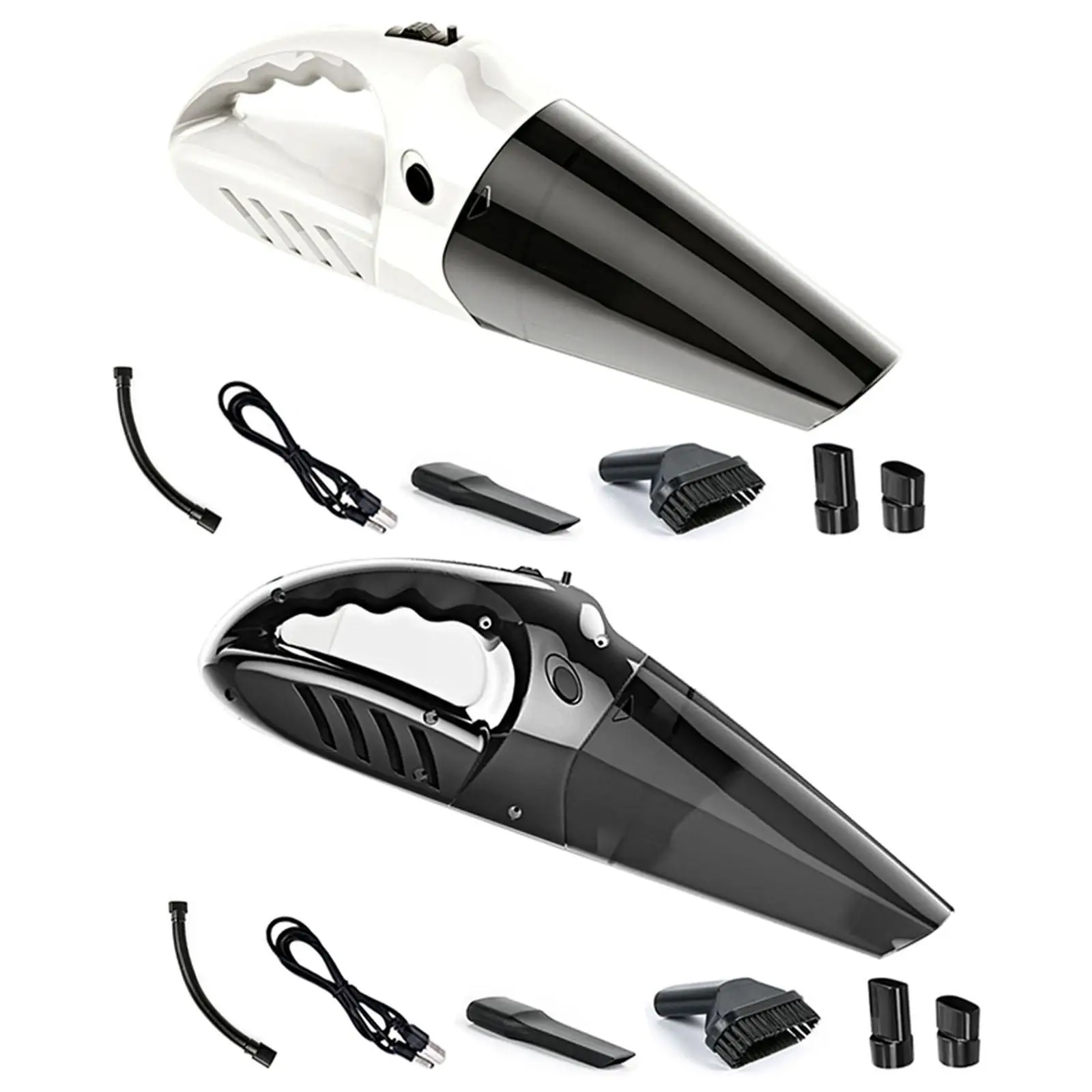 Car Vacuum Cleaner with 4 Attachments Key Operate Hand Held Vacuum for Home