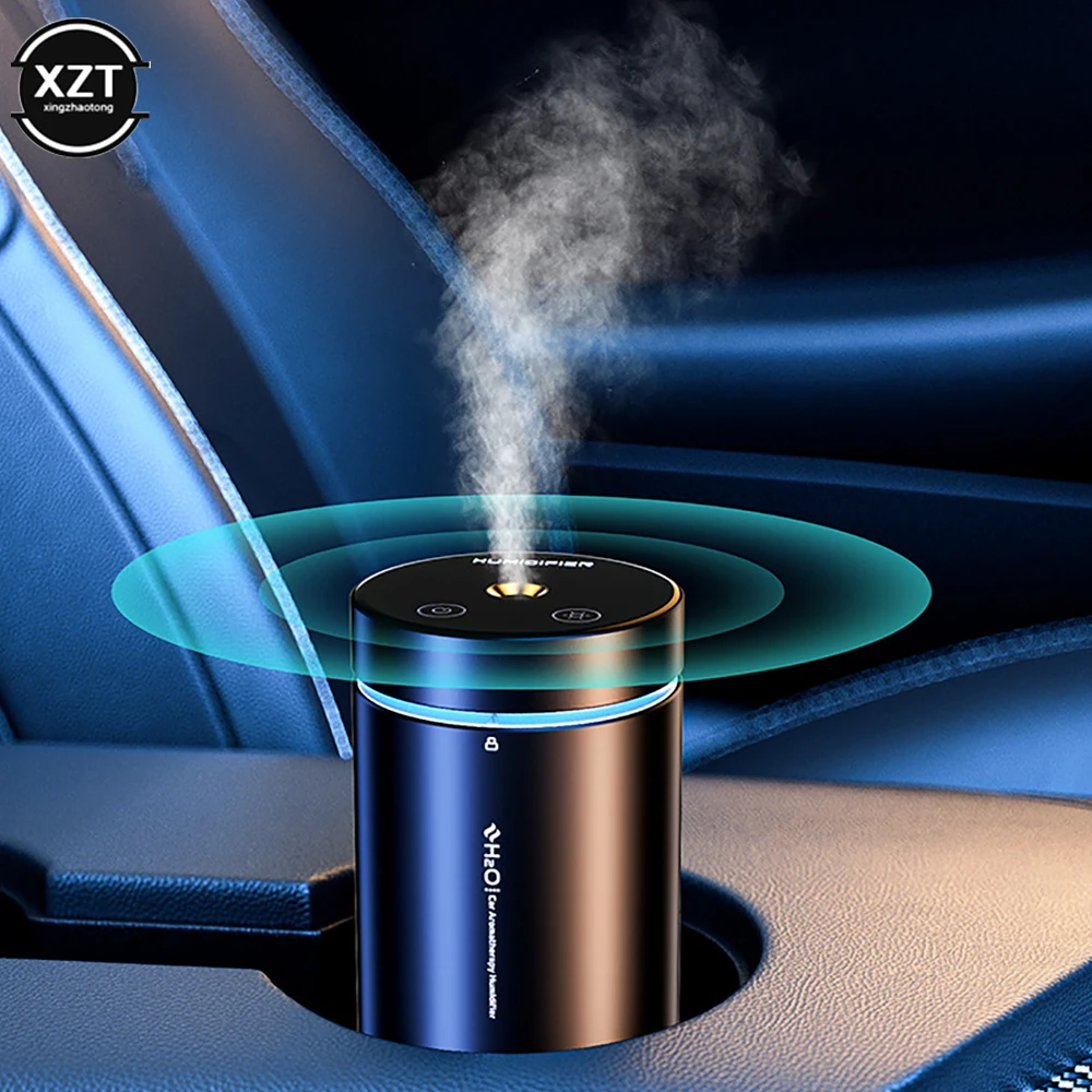 Car Air Humidifier Aluminium Alloy Essential Oils Diffuser 300ml Air Freshener For Auto Home Office Accessories