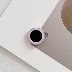 Elegant Metal Ring Camera Lens Protector - Full Coverage Glass Lens Film - 15Pro 15ProMax(3pcs) (Pink)