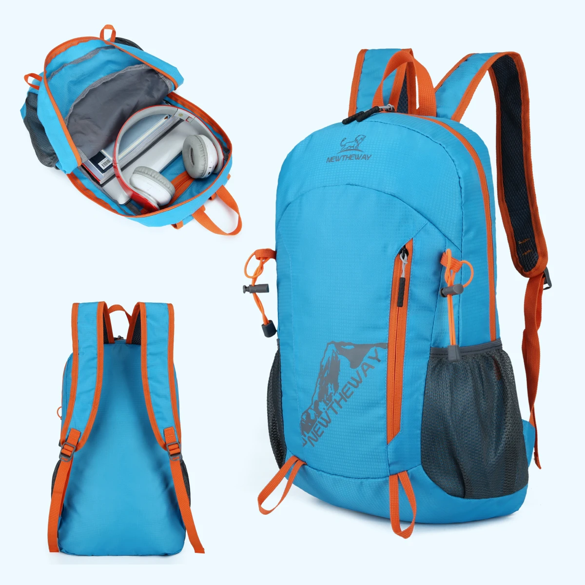 Travel Large-Capacity Outdoor Backpack Casual Sports Lightweight Backpack College Student School Bag Hiking Mountaineering Bag Cycling Trekking