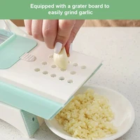 Donirt 5 in 1 Vegetable Cutter Mandoline Slicer Manual Food Chopper Fruit Potato Cucumber Carrot Meat Slicer Shredder Safe Slice 5