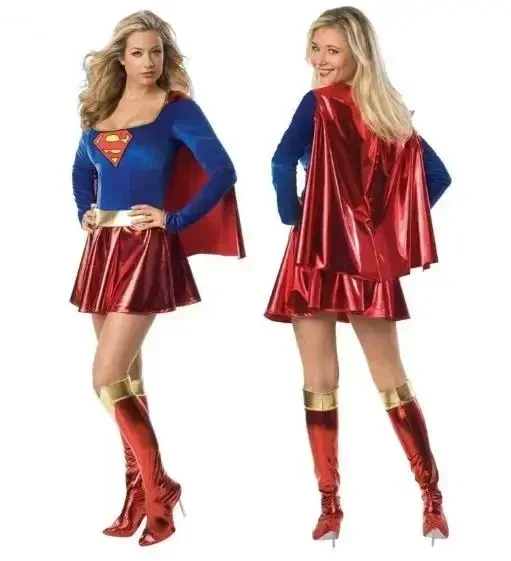 Superwoman Jurk Cosplay Kostuums