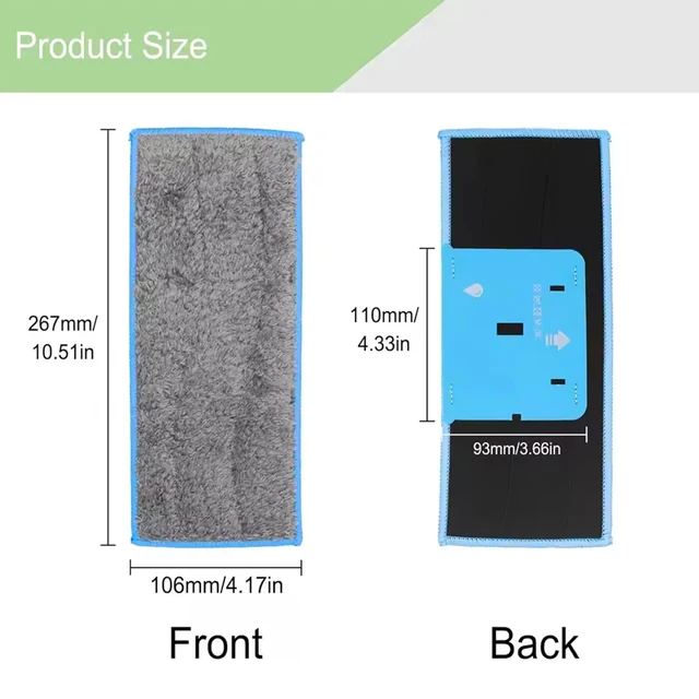 แผ่นถูพื้นเปียกล้างทําความสะอาดได้และนํากลับมาใช้ใหม่ได้สําหรับ IRobot Braava Jet m6 (6110) (6012) (6112) (6113) Ultimate Robot Mop Replacement Part 4