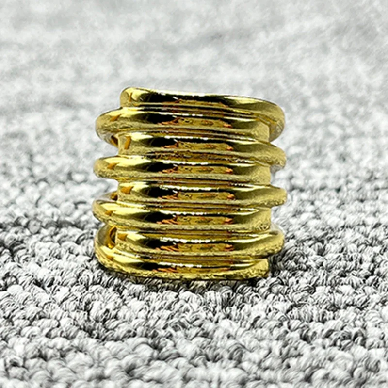 2022 New Fit Uno De 50 Fashion Plated 925 Silver 14K Gold Charm Ring Niche Jewelry Gift