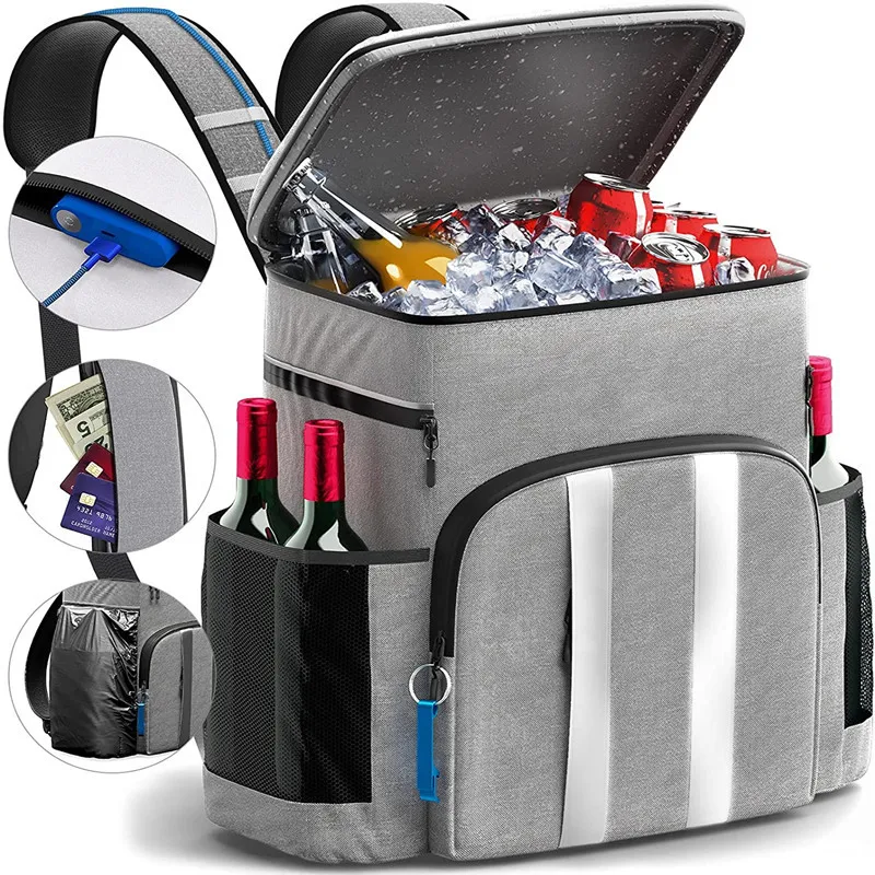 

Cooler Bag Backpack Picnic thermal Food Delivery Ice Thermo Lunch Camping Refrigerator Insulated Pack Accessories Supplies