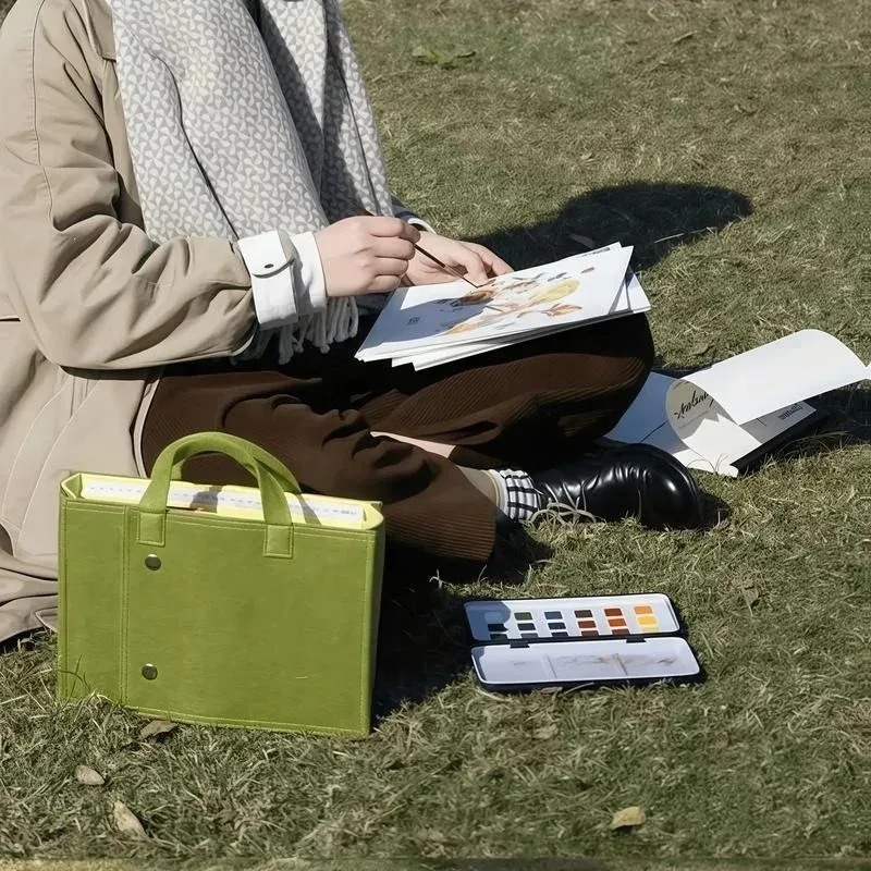 1 pezzo di nuova borsa per computer pieghevole da donna, borsa portaoggetti multistrato in poliestere, borsa da viaggio. - immagine 6