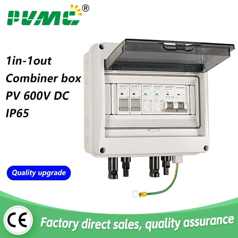 New-600V-1-Input-1-Output-Solar-PV-Combiner-Box-With-Lightning ...