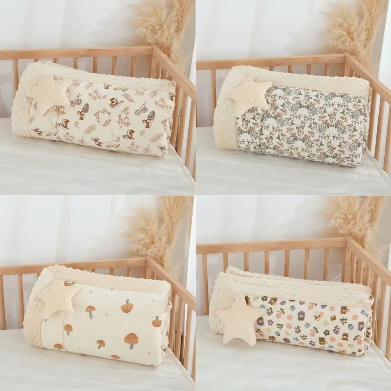 Baby Swaddles Blanket Autumn Winter Wrap Towel for Infant Boys Girls Breathable Double-Side Newborn Cosy Bedding Stuff Wrap Quil