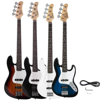New 5 Colors GJazz Right Handed 4 Strings Electric Bass Guitar for Beginner