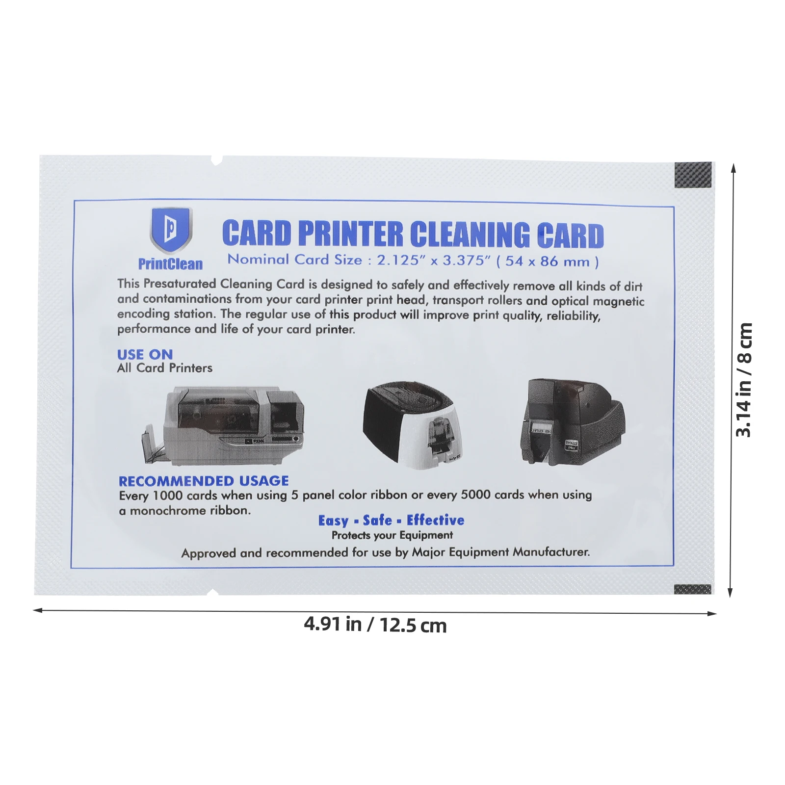 10Pcs Printer Cleaning Cards Card Reader Cleaning Cards Reusable Cleaning Cards POS Terminal Cleaner Credit Card Machine Cleaner