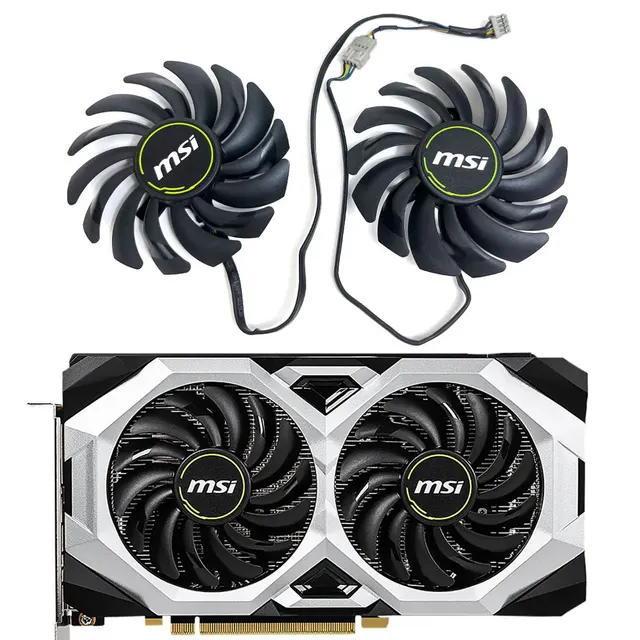 2pcs/set Pld09210s12hh Rtx 2060 Super Ventus Gp Gpu Fan，for Msi 