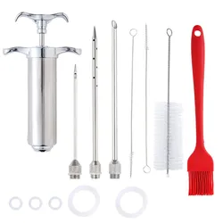 Gourmet Stainless Steel Flavor Injector Syringe Set (Stainless steel C)