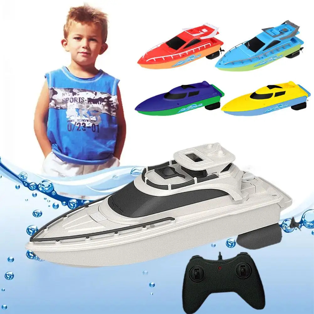 Bateau RC Télécommandé Haute Vitesse - Bleu, Rouge ou Blanc