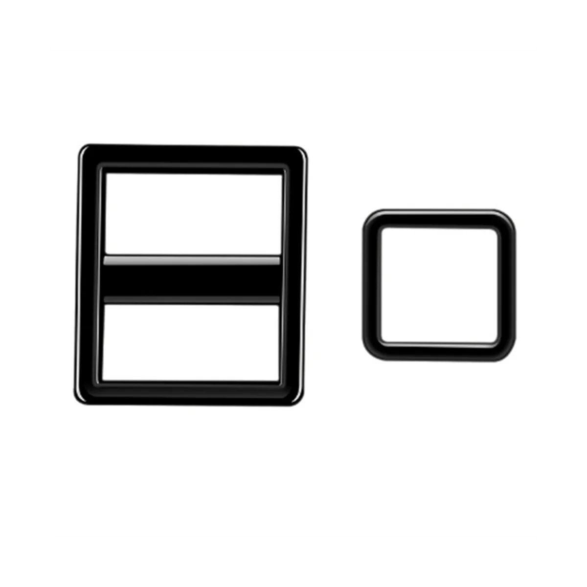 

Bright Black Car Fuel Tank Headlights Switch Panel Trim Frame Cover Sticker for Toyota Alphard 40 Series