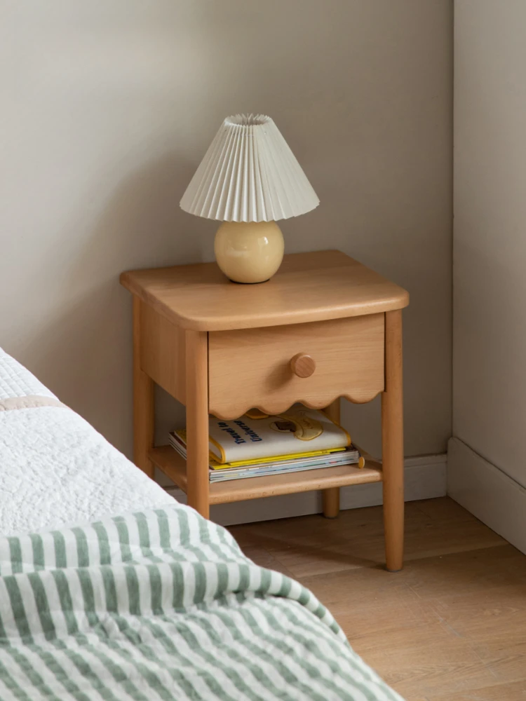 Solid wood children's bedside table modern simple bedroom small cabinet storage household bedside table