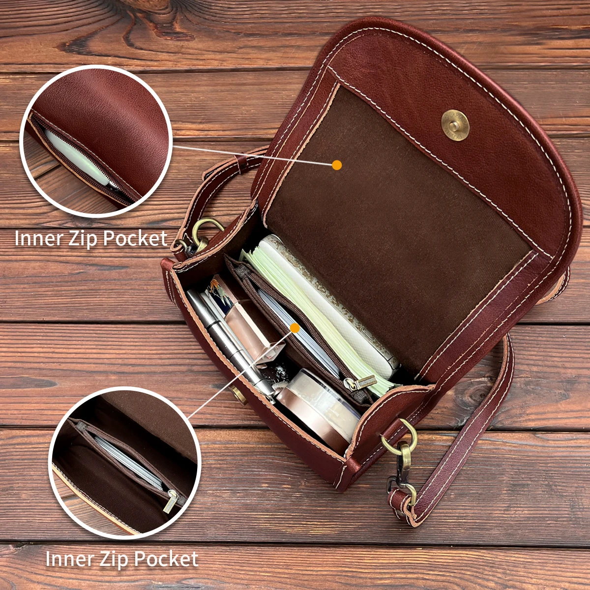 Women Bags Genuine Leather Handmade Shoulder Handbag Bags Tote Bag Shopping Tote Custom Fashion Ladies Large Capacity Bag