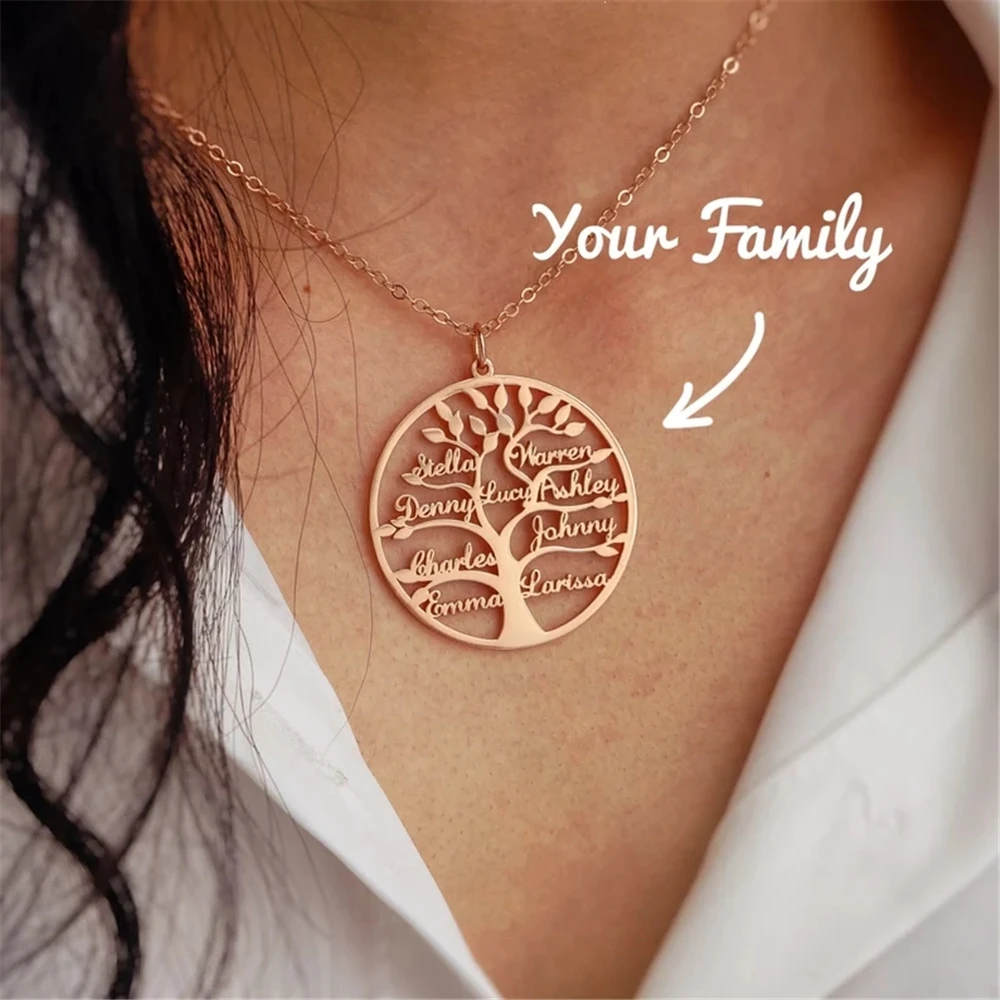 Family Tree Heart Necklace 2025
