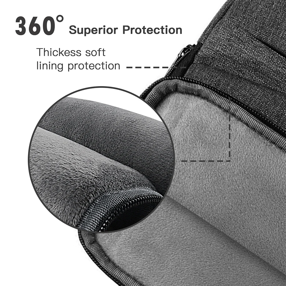 Elegant Laptop Sleeve and Briefcase for 14 to 15.6 Inch Notebooks