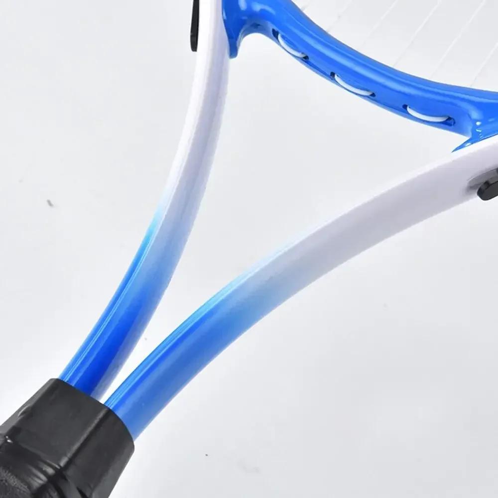Tennis Racket Comfortable Nonslip Grip Shock Resistant High Strength Nylon Strings for Park Backyard Practice Beach Summer
