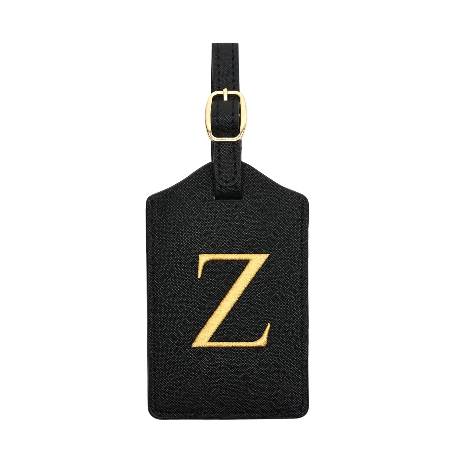 Enhanced PU Leather Luggage Tag with Privacy Cover & Name Card Slot