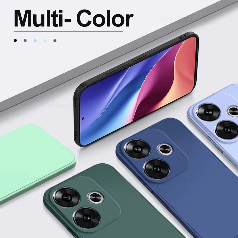 Luxury Liquid Silicone Shockproof Soft Phone Case - Elegant Design