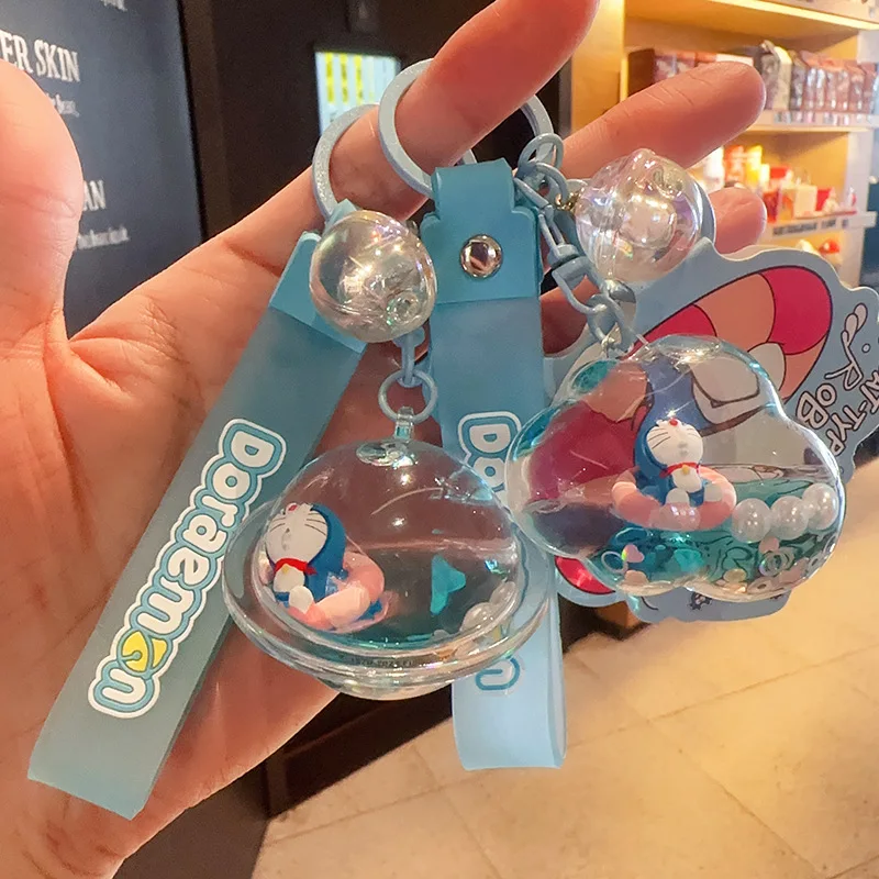 Genuine Doraemon Key Chain Pendant Key Ring Bag Ornament Accessories Into  Oil Drift Bottle Multiple Styles Anime Kawaii Gifts - AliExpress
