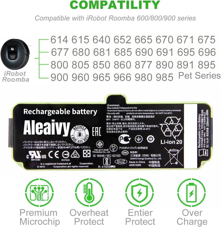 Pack 2 ruedas laterales originales iRobot Roomba serie 5 a 9