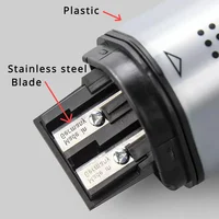 Faber-Castell Grip Trio 3-in-1 Artist Pencil Sharpener, Manual Handheld Sharpener for Colored Pencil, Jumbo and Graphite Pencils 4