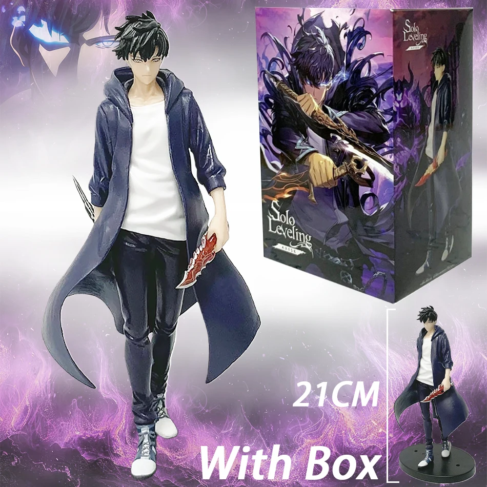 Figurine Sung Jin-Woo Solo Leveling – Statuette PVC 21 Cm, Ombre, édition Collection 2025