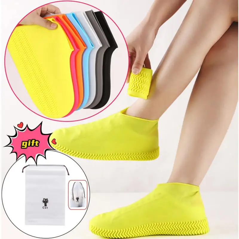 

Silicone Portable Shoe Covers S/M/L, Reusable Waterproof Rainy Day Non-slip, Overshoes Rubber Rain Boot For Outdoor Rainy Day