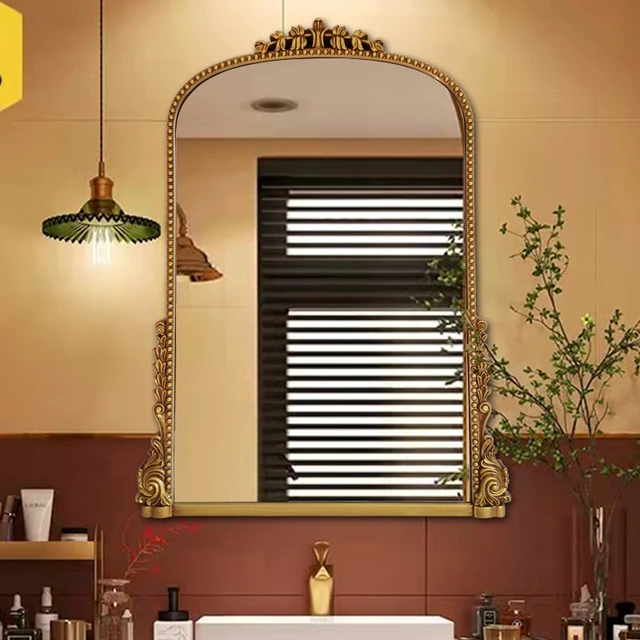 Espejo grande de cuerpo entero para baño, espejo de pie dorado Irregular,  diseño de ducha, decoración decorativa para Pared, decoración del hogar,  WWH30XP - AliExpress