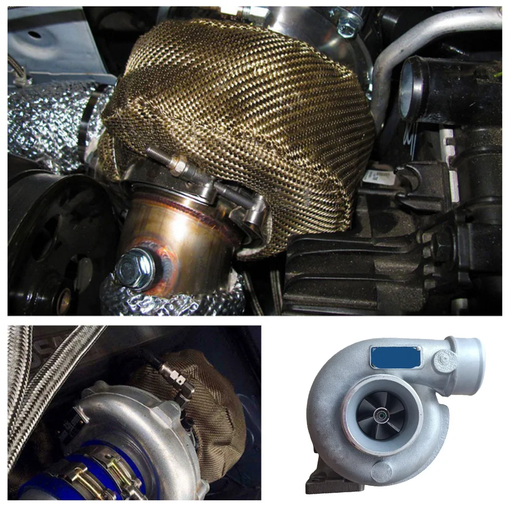Full Titanium Protection Wrap Turbo Charger Heat Shield Cover Blanket High temperature resistance Glass Fiber turbo charger heat shield
