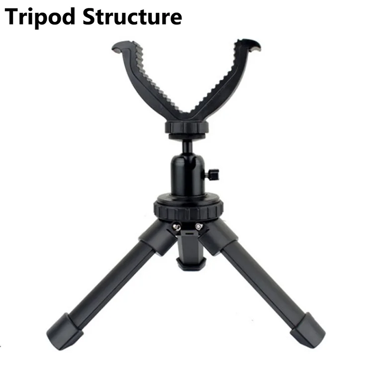 Rifle tripod stand Shooting Rest Tripod Durable Adjustable Height 360 Degree Rotation V Yoke Stand Aluminum Construction