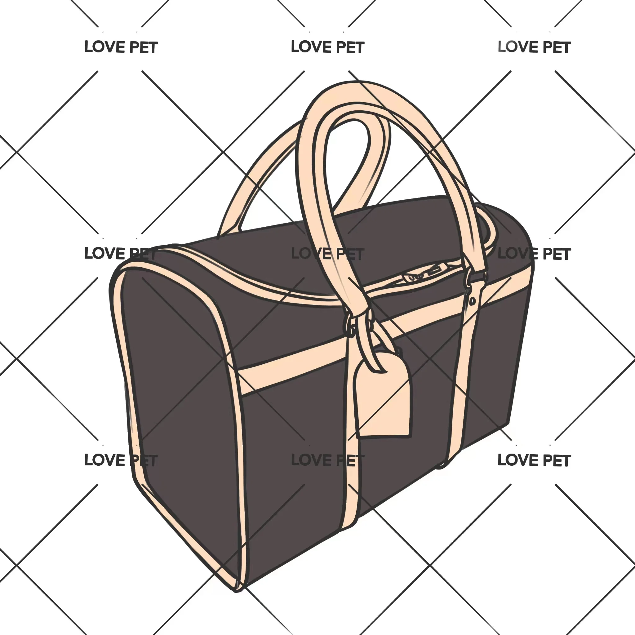 SummerLuxuryDesignerPetCarrierforSmallPetsDogToteClassic