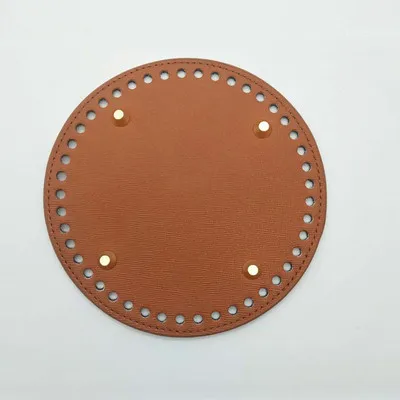 Leather Bag Bottoms DIY Handmade Oval Round Bottom Bag Accessories for Knitting Bags Handbag Crossbody Bags Bottom Brown