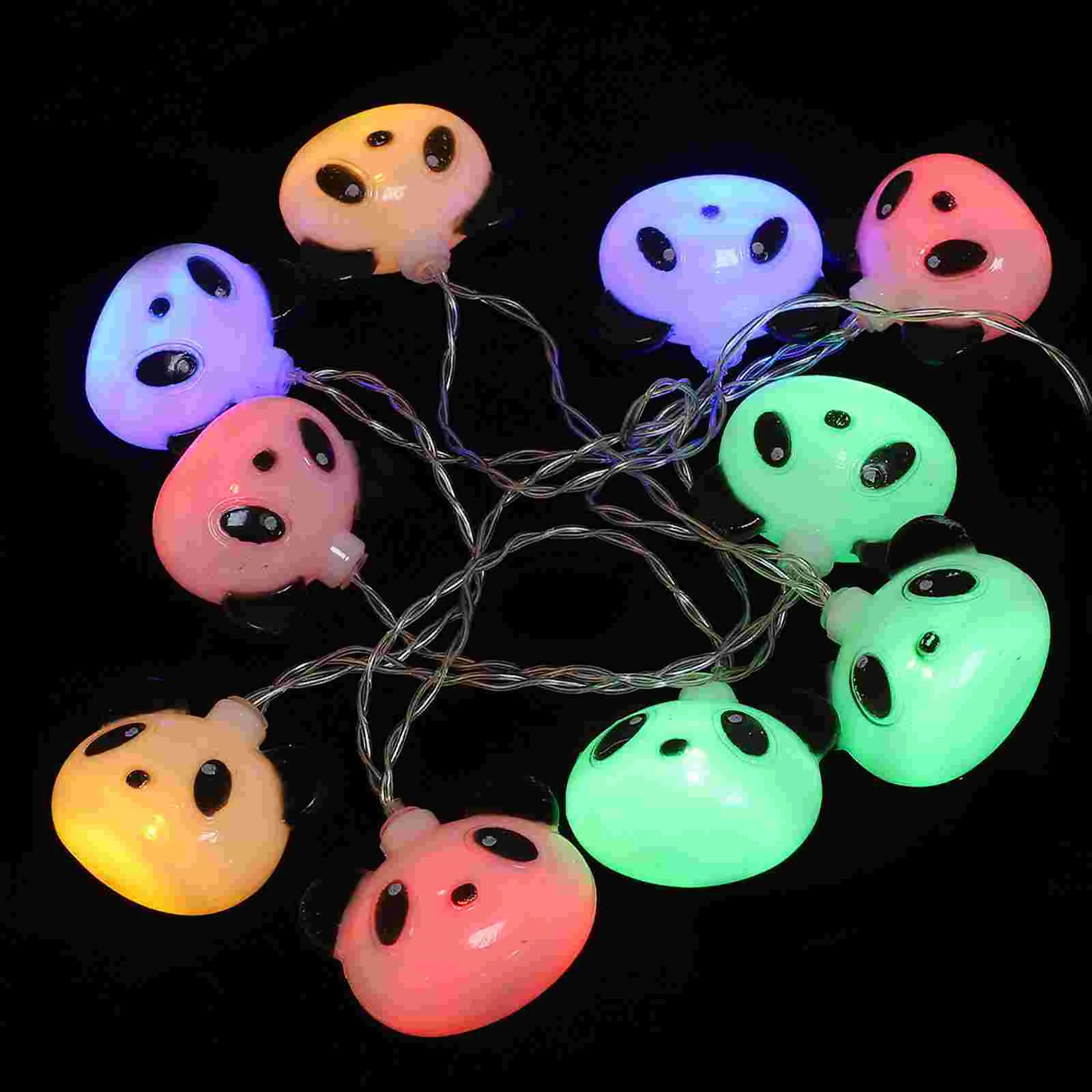 

Giant Panda String Lights Plastic Lighting Outdoor Decorative LED Pendant Lamp Wedding Decorations Bulb Hanging Ornament