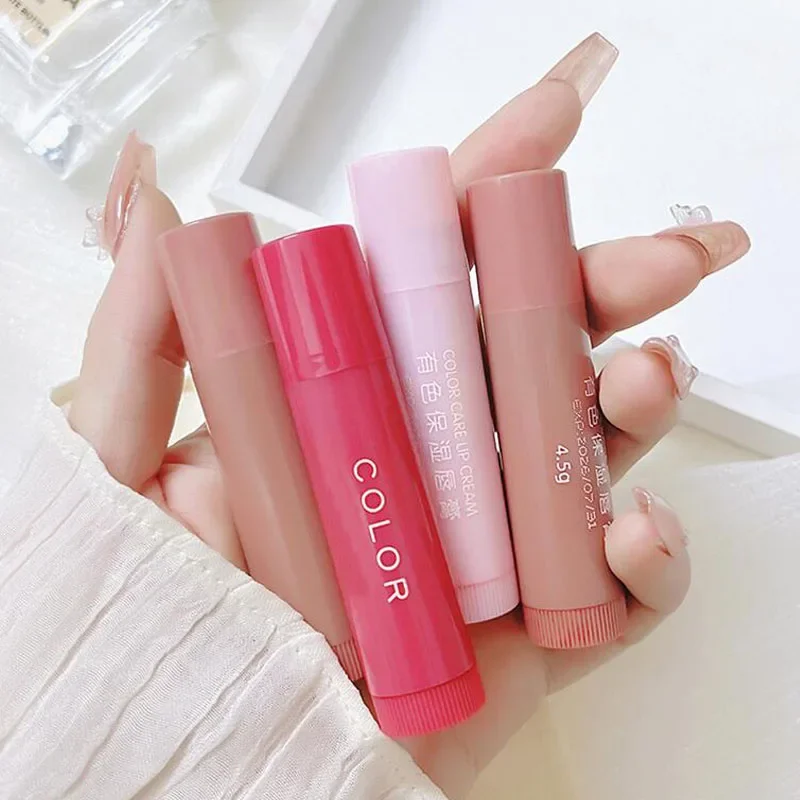 Hydrating Lipstick Moisturize Lip Balm Lipstick Hydrate Plump Lip Water Light Glaze Makeup 3 Colors