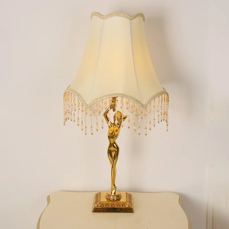 Nordic Luxury Design Promotional Desk Lamp For Living Room Retro Style Brass Italian Table s Bedside